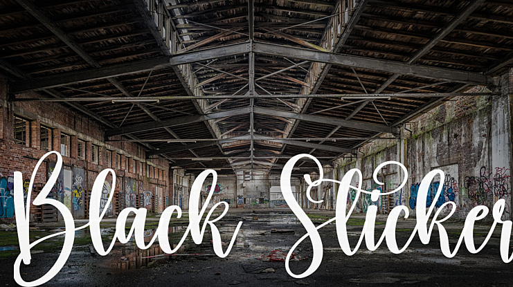 Black Sticker Font