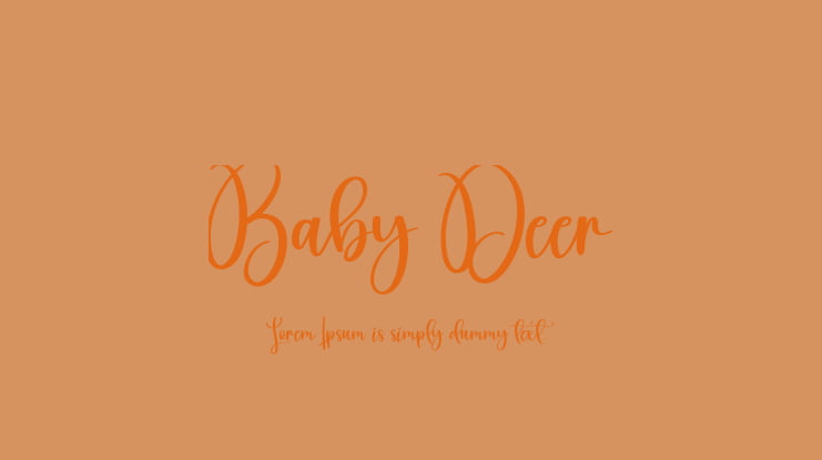 Baby Deer Font