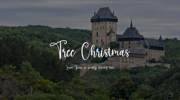 Tree Christmas Font