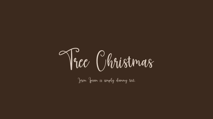 Tree Christmas Font