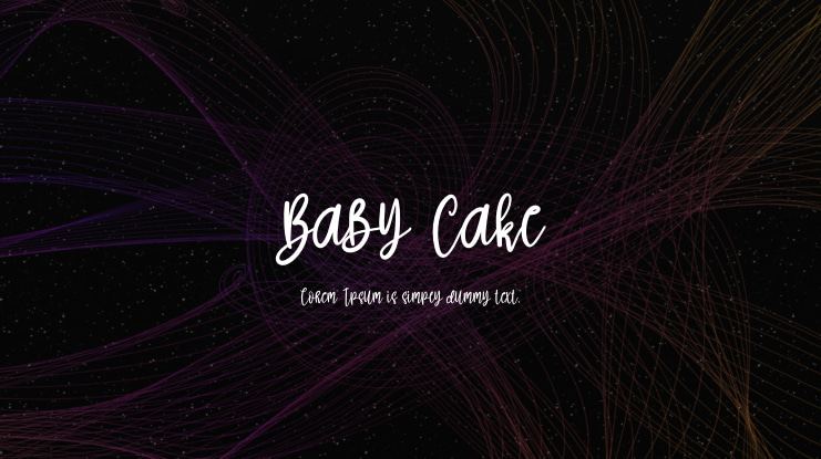 Baby Cake Font