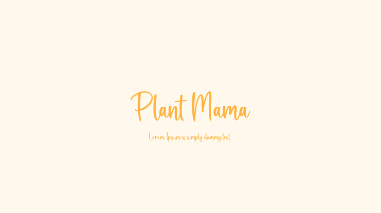 Plant Mama Font