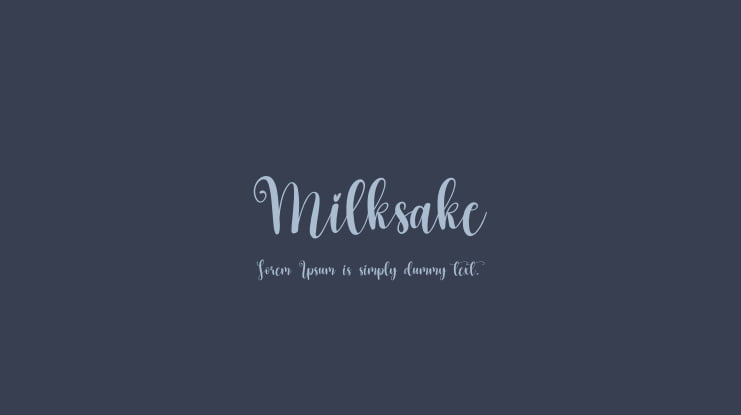 Milksake Font