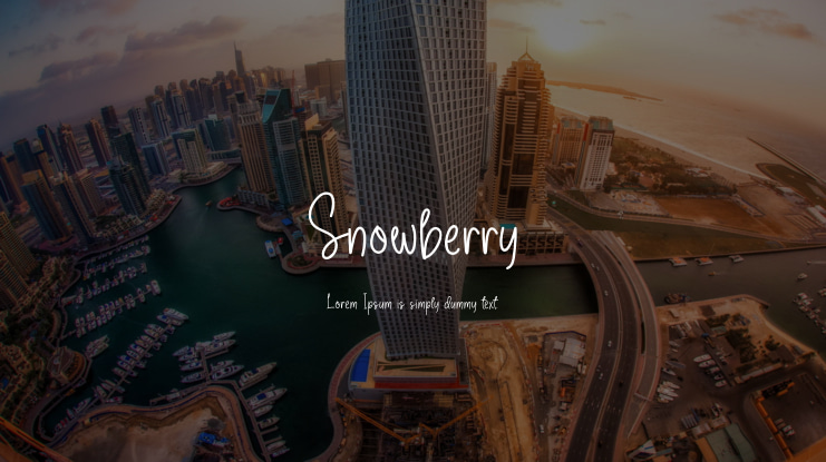 Snowberry Font