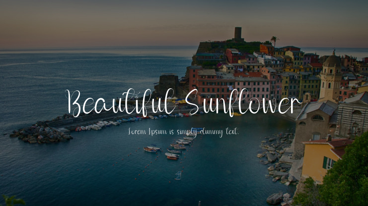 Beautiful Sunflower Font