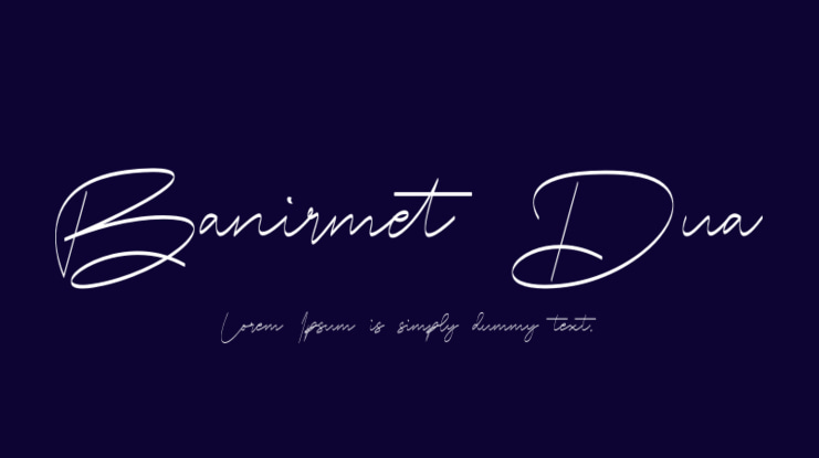 Banirmet Dua Font