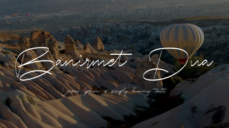 Banirmet Dua Font