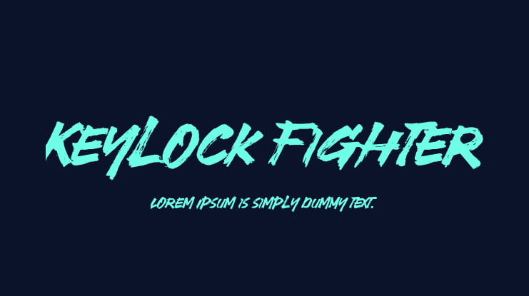 Keylock Fighter Font