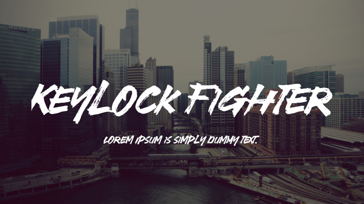 Keylock Fighter Font
