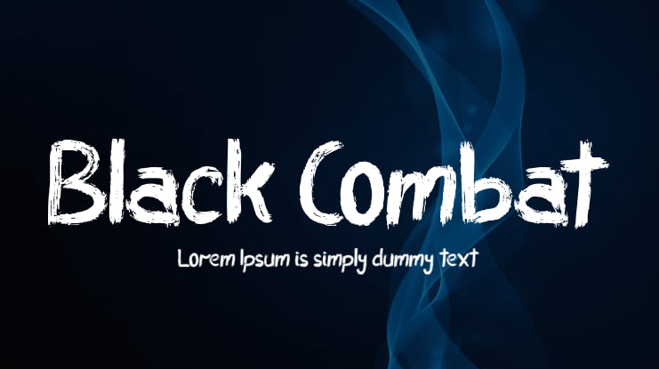 Black Combat Font