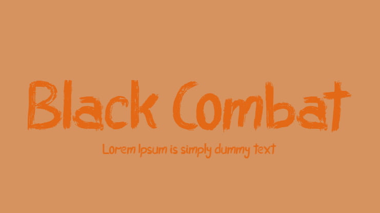 Black Combat Font