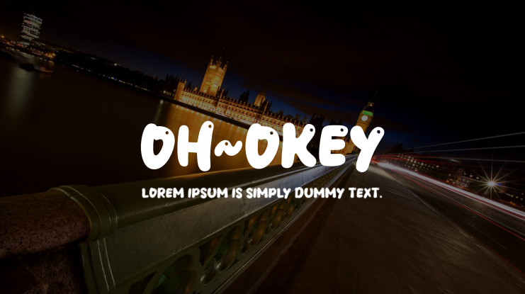 Oh Okey Font