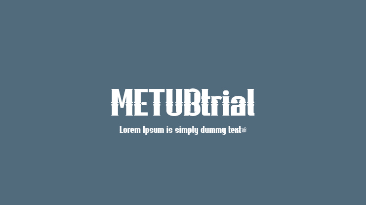 METUBtrial Font