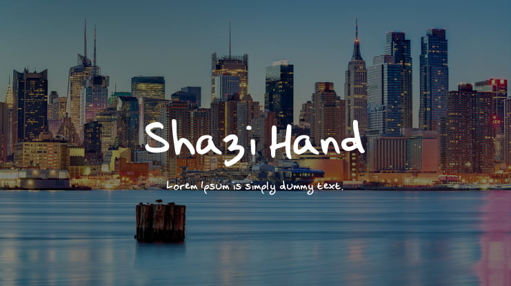 Shazi Hand Font