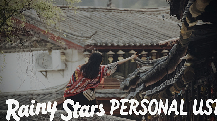 Rainy Stars PERSONAL USE Font