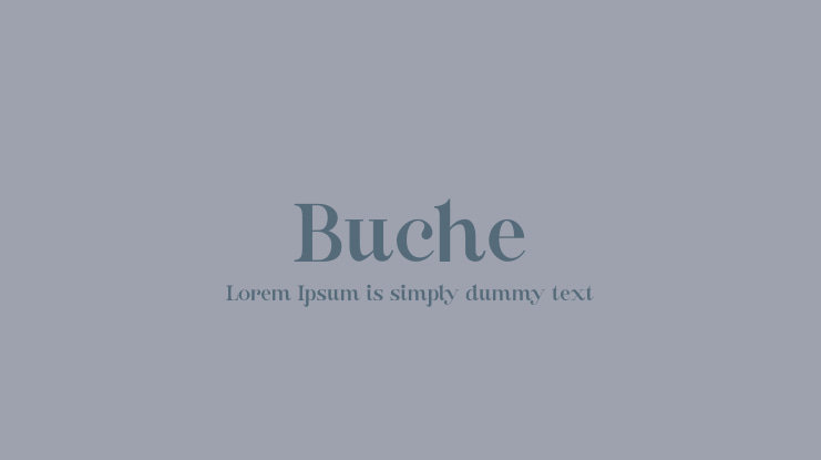 Buche Font