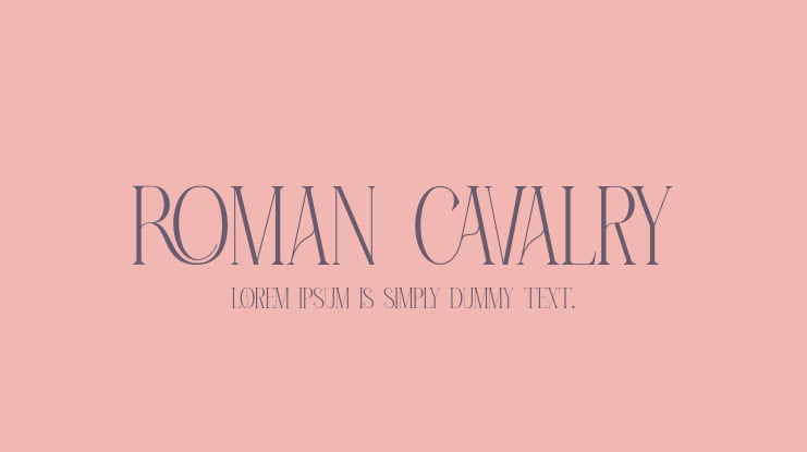 Roman Cavalry Font