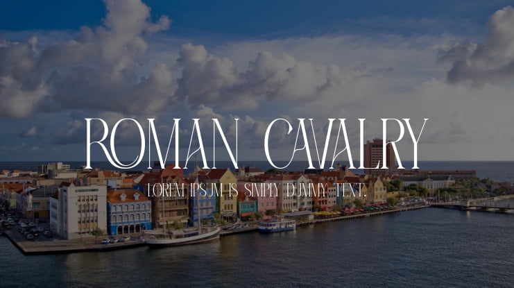 Roman Cavalry Font