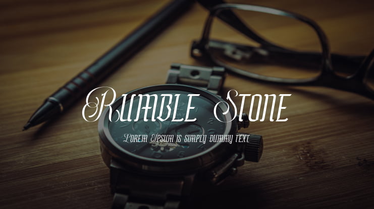 Rumble Stone Font