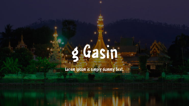 g Gasin Font