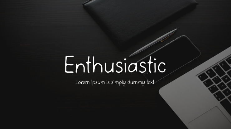 Enthusiastic Font