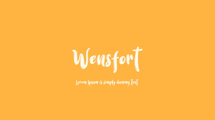 Wensfort Font