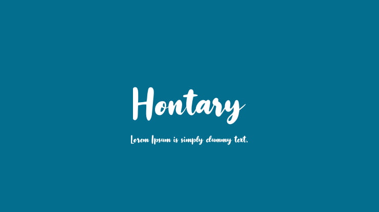 Hontary Font