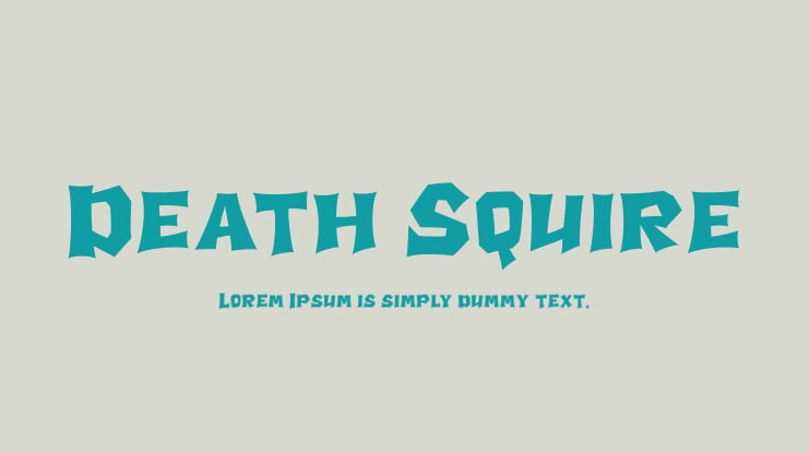 Death Squire Font