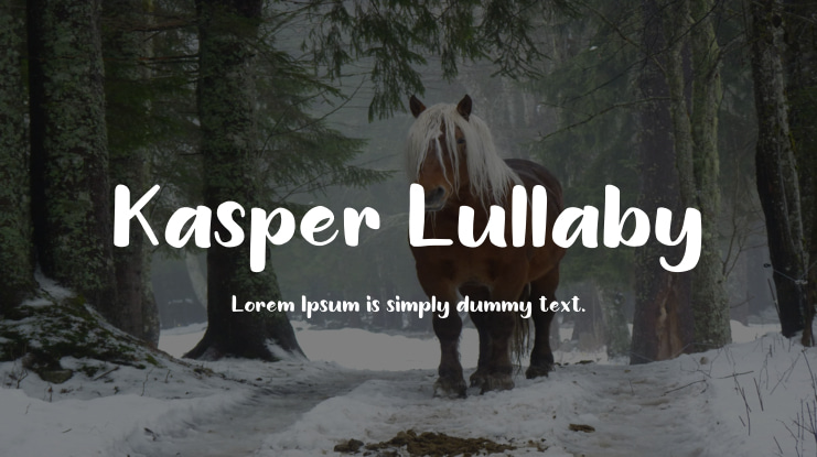 Kasper Lullaby Font