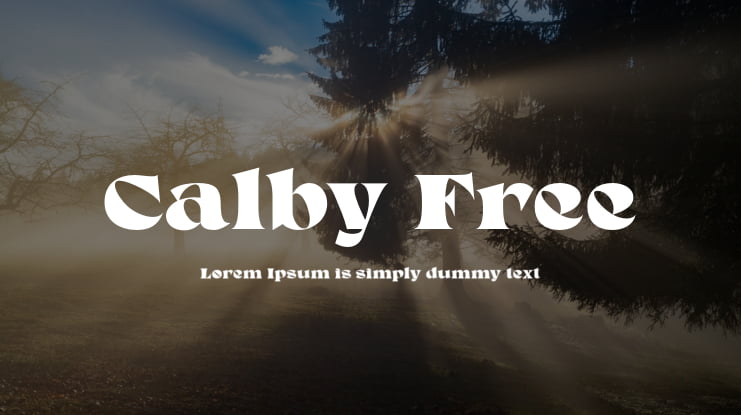 Calby Free Font Family