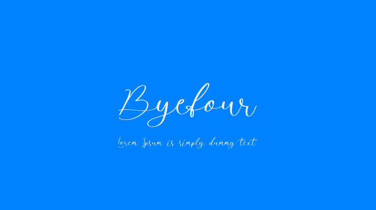 Byefour Font
