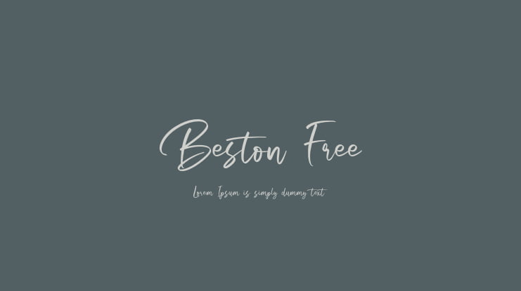 Beston Free Font Family