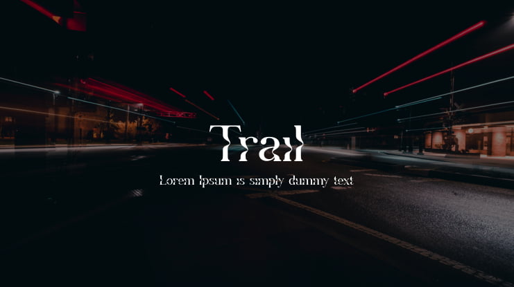 Trail Font