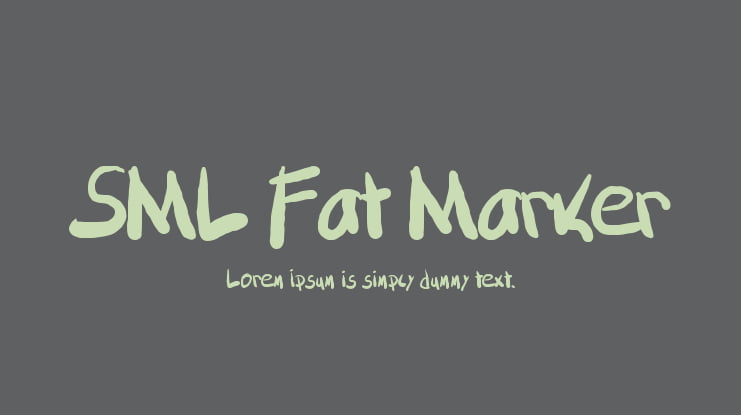 SML Fat Marker Font