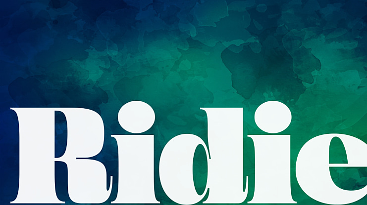Ridie Font
