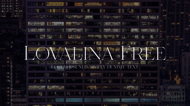 Lovalina Free Font Family