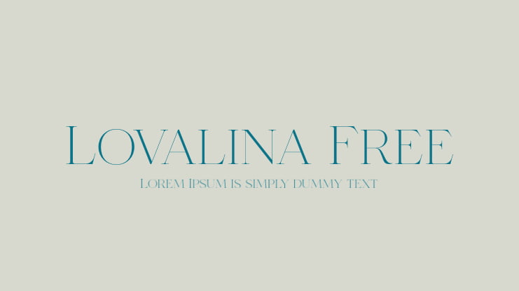 Lovalina Free Font Family
