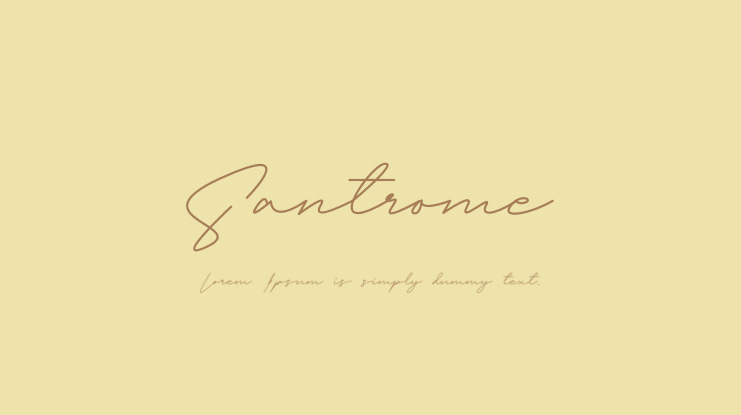 Santrome Font