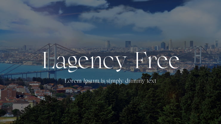 Lagency Free Font