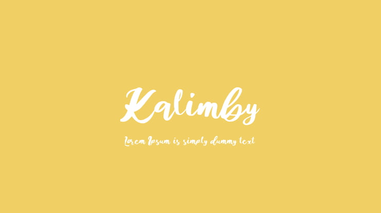 Kalimby Font