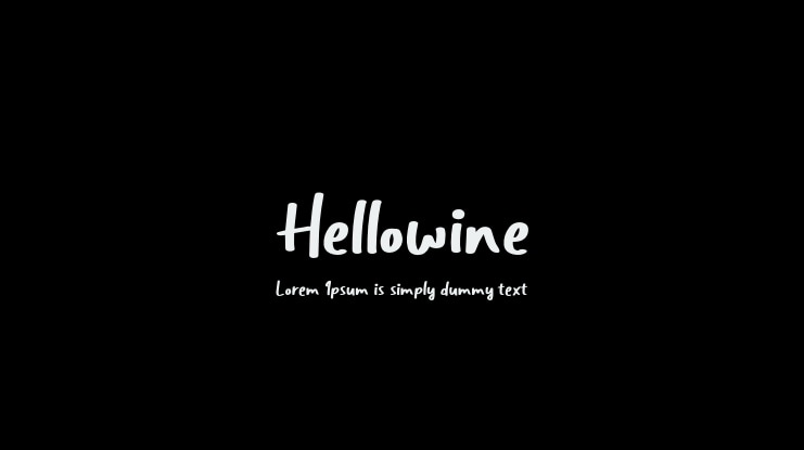 Hellowine Font