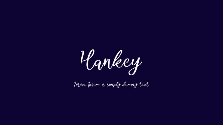 Hankey Font