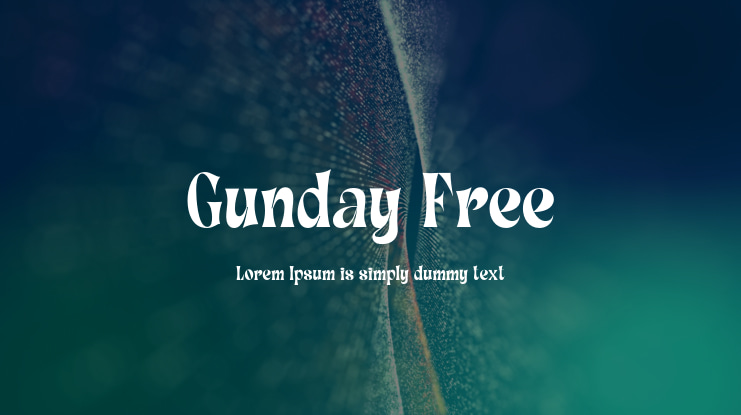 Gunday Free Font