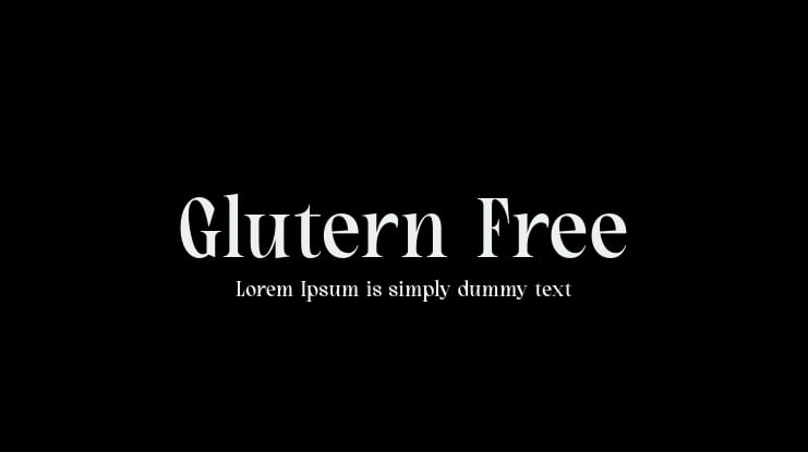 Glutern Free Font