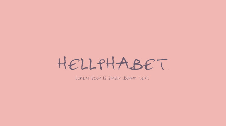 Hellphabet Font
