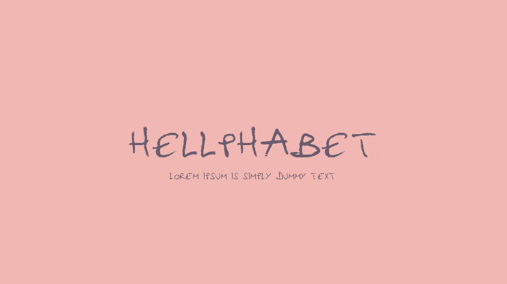 Hellphabet Font