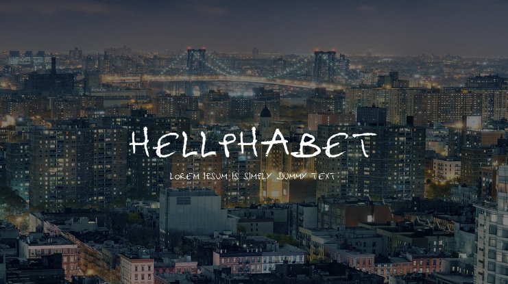 Hellphabet Font