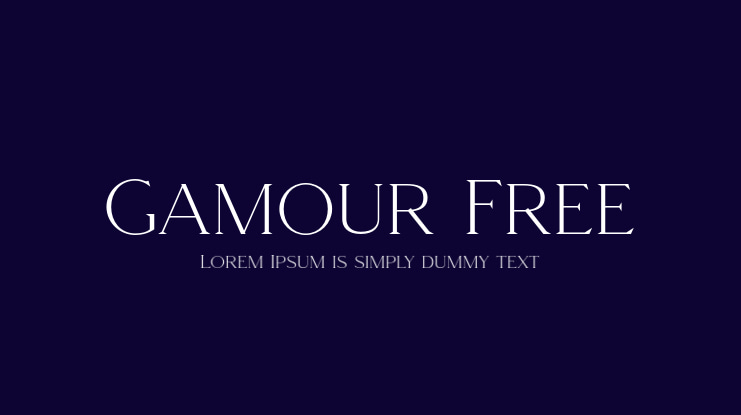 Gamour Free Font Family