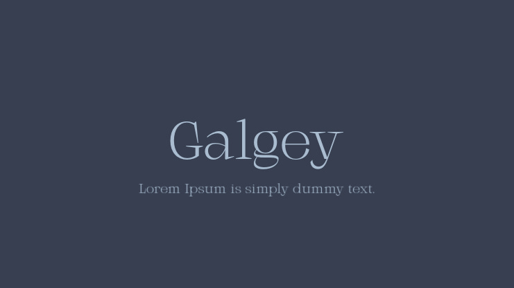 Galgey Font