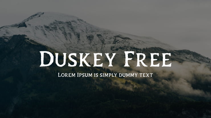 Duskey Free Font Family